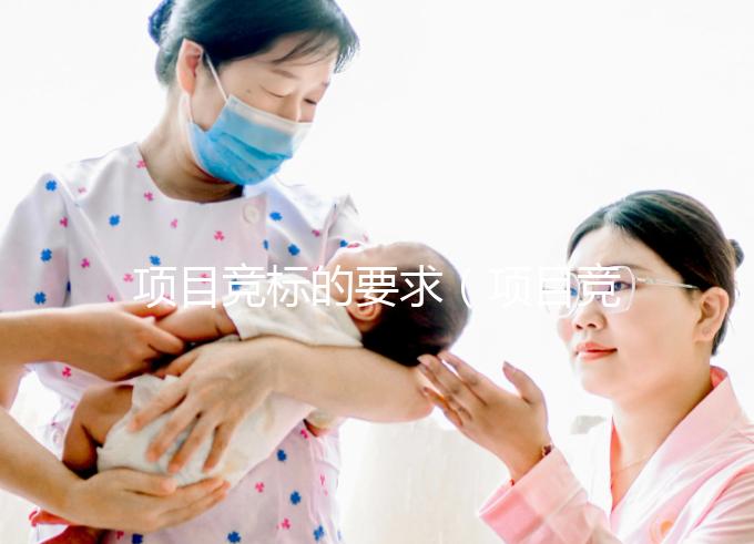 項目競標的要求（項目競標的要求是什么和什么）