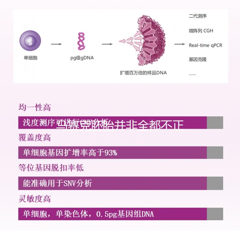馬賽克胚胎并非全都不正常，單獨移植風險更小